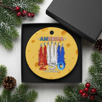 Patriotic Fighter Jets Ceramic Ornament USA 250 Years Of Freedom