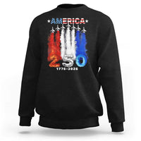 Patriotic Fighter Jets Sweatshirt USA 250 Years Of Freedom