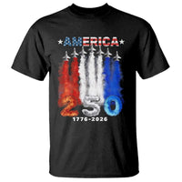 Patriotic Fighter Jets T Shirt USA 250 Years Of Freedom