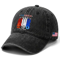 Patriotic Fighter Jets Washed Cotton Baseball Cap USA 250 Years Of Freedom