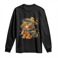 Funny Punch Baby Monkey Cinco De Mayo Long Sleeve Shirt Mexican Fiesta Gift