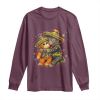 Funny Punch Baby Monkey Cinco De Mayo Long Sleeve Shirt Mexican Fiesta Gift