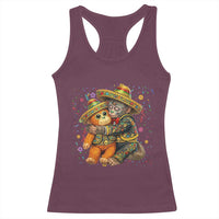 Funny Punch Baby Monkey Cinco De Mayo Racerback Tank Top Mexican Fiesta Gift