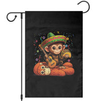 Cute Punch Baby Monkey Cinco De Mayo Garden Flag Funny Animal Gift