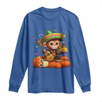 Cute Punch Baby Monkey Cinco De Mayo Long Sleeve Shirt Funny Animal Gift