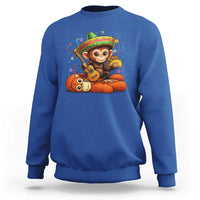 Cute Punch Baby Monkey Cinco De Mayo Sweatshirt Funny Animal Gift