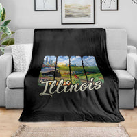 Vintage Illinois State Route Highway 66 Throw Blanket Southwest Souvenir