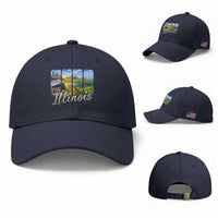 Vintage Illinois State Route Highway 66 Baseball Cap Southwest Souvenir