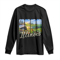Vintage Illinois State Route Highway 66 Long Sleeve Shirt Southwest Souvenir