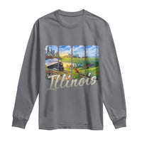 Vintage Illinois State Route Highway 66 Long Sleeve Shirt Southwest Souvenir