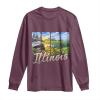 Vintage Illinois State Route Highway 66 Long Sleeve Shirt Southwest Souvenir