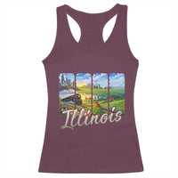 Vintage Illinois State Route Highway 66 Racerback Tank Top Southwest Souvenir