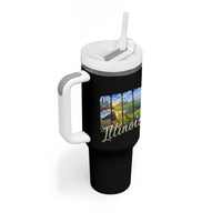 Vintage Illinois State Route Highway 66 Tumbler With Handle Southwest Souvenir