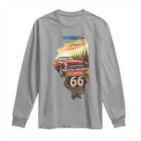 Route Highway 66 Illinois State Pride Long Sleeve Shirt Mother Road Travel Gift