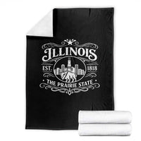 The Prairie State Illinois Souvenir Throw Blanket Historic Midwest Gift