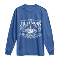 The Prairie State Illinois Souvenir Long Sleeve Shirt Historic Midwest Gift