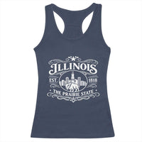 The Prairie State Illinois Souvenir Racerback Tank Top Historic Midwest Gift