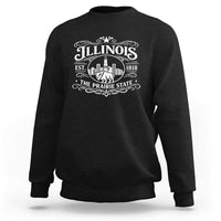 The Prairie State Illinois Souvenir Sweatshirt Historic Midwest Gift
