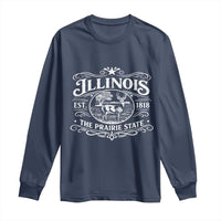 Illinois State Pride Long Sleeve Shirt The Prairie State Souvenir Gift