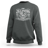 Illinois State Pride Sweatshirt The Prairie State Souvenir Gift