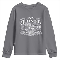 Illinois State Pride Youth Sweatshirt The Prairie State Souvenir Gift