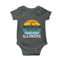Vintage Illinois Mountain Forest Baby Onesie Nature Adventure Gift