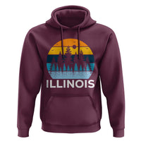 Vintage Illinois Mountain Forest Hoodie Nature Adventure Gift
