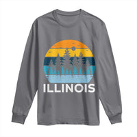 Vintage Illinois Mountain Forest Long Sleeve Shirt Nature Adventure Gift