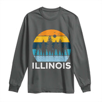 Vintage Illinois Mountain Forest Long Sleeve Shirt Nature Adventure Gift