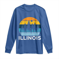 Vintage Illinois Mountain Forest Long Sleeve Shirt Nature Adventure Gift