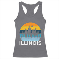 Vintage Illinois Mountain Forest Racerback Tank Top Nature Adventure Gift