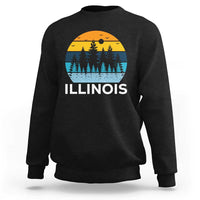 Vintage Illinois Mountain Forest Sweatshirt Nature Adventure Gift