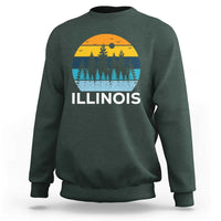 Vintage Illinois Mountain Forest Sweatshirt Nature Adventure Gift