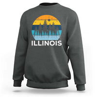 Vintage Illinois Mountain Forest Sweatshirt Nature Adventure Gift