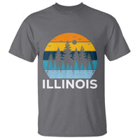 Vintage Illinois Mountain Forest T Shirt Nature Adventure Gift