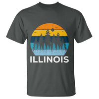 Vintage Illinois Mountain Forest T Shirt Nature Adventure Gift