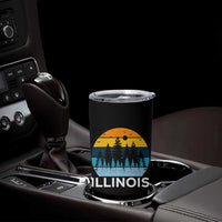 Vintage Illinois Mountain Forest Tumbler Cup Nature Adventure Gift