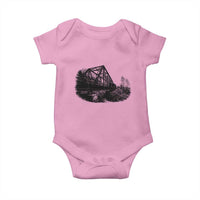 Mother Road Adventure Graphic Baby Onesie Vintage Route Highway 66 Bridge