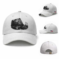 Mother Road Adventure Graphic Baseball Cap Vintage Route Highway 66 Bridge