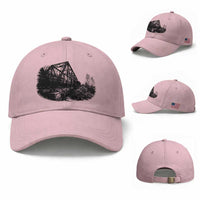 Mother Road Adventure Graphic Baseball Cap Vintage Route Highway 66 Bridge