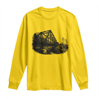 Mother Road Adventure Graphic Long Sleeve Shirt Vintage Route Highway 66 Bridge