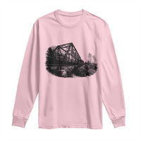 Mother Road Adventure Graphic Long Sleeve Shirt Vintage Route Highway 66 Bridge