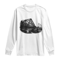 Mother Road Adventure Graphic Long Sleeve Shirt Vintage Route Highway 66 Bridge