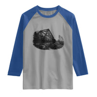 Mother Road Adventure Graphic Raglan Shirt Vintage Route Highway 66 Bridge