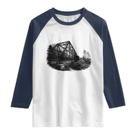 Mother Road Adventure Graphic Raglan Shirt Vintage Route Highway 66 Bridge