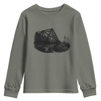 Mother Road Adventure Graphic Youth Sweatshirt Vintage Route Highway 66 Bridge