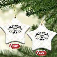Illinois Route Highway 66 Souvenir Ceramic Ornament Open Road Adventure