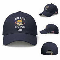 Just A Girl Who Loves Cats Baseball Cap Cute Kittens Pet Lover