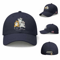 Cat Mom Baseball Cap Three Cool Cats with Sunglasses