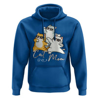 Cat Mom Hoodie Three Cool Cats with Sunglasses - Wonder Print Shop